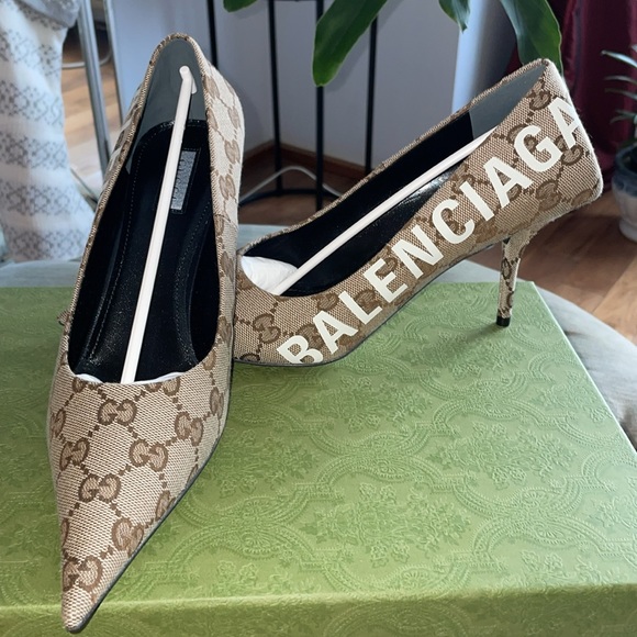 New authentic Gucci/BALENCIAGA pointed pumps (Limited edition) - Picture 2 of 16